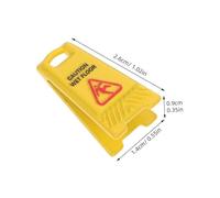 Vaguelly 12pcs Miniature Dollhouse Wet Floor Signs Portable Caution Warning for Role Play Educational Safety Awareness and Realistic Model Decoration