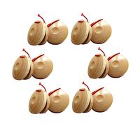 Vaguelly 12pcs Orff Castanet Musical Castanets Wooden Boards Safe and Odorless for Boys and Girls