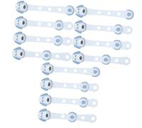 Vaguelly 12pcs Safety Locks for Cabinets and Boy Girl Proofing Kitchen Fridge Locks Prevent Accidental Opening by Toddlers