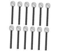 Vaguelly 12pcs Silver Fake Microphone for Karaoke Party Props Realistic Simulated Mic Costume Accessory for Halloween Stage Performance Role Playing and Safe Material