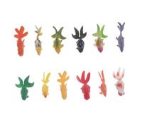 Vaguelly 12pcs Simulation Goldfish Models for Educational Playthings Vivid Animal Figures Imitation Goldfish for Boys and Fish Tank Ornaments Random Color