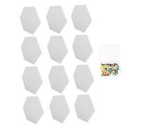 Vaguelly 12pcs Soundproofing Pad Wall Sticker Acoustic Multi Pack Noise Dampening Panels for Home Shop Restaurant