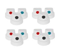 Vaguelly 12pcs Spray Paint Caps for Women Comfortable Grip Precision Nozzle Tips Quick Dry Fast Spray Control for Graffiti Street Art DIY Painting Projects