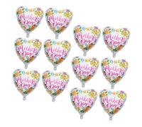 Vaguelly 12Pcs Thick Aluminum Foil Balloons for Mother Day Party Decoration Foil Ornaments Easy to Inflate Charming Festival Supplies to Celebrate Mom and Create Lasting Memories