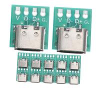 Vaguelly 12pcs Usb c Connector Board Type- with Diy Pcb Design for Fast Data Transfer and Versatile Compatibility