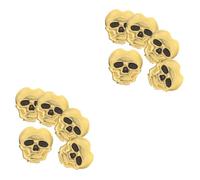 Vaguelly 12sets Skull Shaped Guitar Tuning Pegs Caps for Bass Guitars Easy Installation Upgrade Your Tuning