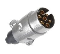 Vaguelly 12v Pin Aluminium Alloy Trailer Connector for Trucks Rvs Caravans Towing Electric Socket Easy to Install for Safe Towing