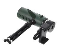 Vaguelly 12x50 Monocular Telescope Set for Adults Smartphone Clip and Adjustable Tripod, Portable High Definition Bird Watching Scope Outdoor Green