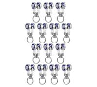 Vaguelly 14pcs Metal Curtain Track Rollers with Dual Bearing Wheels, Silent Curtain Gliders and Runners for Ceiling Drapes and Sliding Rail Track Replacement