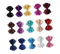 Vaguelly 15pcs Kids Hair Pin Accessories Bling Hair Clip Sequin Bowknot Hairpins for Baby Girls Children