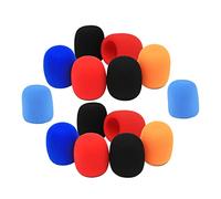 Vaguelly 15pcs Microphone Covers Protectors for Ktv Events Noise Reduction Windproof Saliva Block Random Colors Fit for Various Microphones