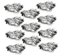 Vaguelly 15pcs Mini Hair Network Net Hair Wrap for Ballet Bun for Dancers Black