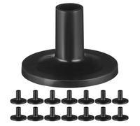 Vaguelly 15pcs Plastic Cymbal Sleeves Replacement for Drum Cymbal Stand Accessories Sturdy Black Stand Sleeves Supporting and Securing Convenient for Transport and Storage