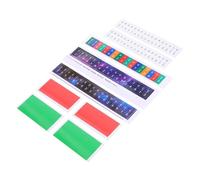 Vaguelly 15sets Thumb Piano Note Stickers for Beginners Easy to Install Practical Keyboard Decals for Learning and Safe Material Teaching Tool for Musical Skills Random Style