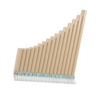 Vaguelly 16-Tube C Key Pan Flute for Beginners ABS Resin Musical Instrument for Musical Education with Smooth Surface and Portable Design