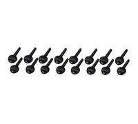 Vaguelly 16pcs Ebony Tuning Pegs for Violin Replacement String Instrument Parts Fish-eye Inlay and Unique Craftsmanship for for Musicians and Giving