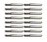 Vaguelly 16pcs Metal Dulcimer String Nails for Harp and Guzheng, Silver Colour, Not Easy to Deform Simple Installation, Music-making Accessories for String Instrument Tuning