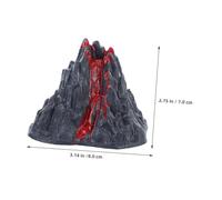 Vaguelly 16pcs Miniature Volcano Decoration with Realistic Lava Effect Plastic Volcano Models for Sand Tables Science Educational Display and Dinosaur Scene Collection