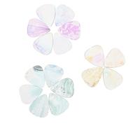 Vaguelly 16pcs Triangular Guitar Picks Lightweight Ukulele Accessories for Guitar Enthusiasts Smooth for Comfortable Play Easy to Carry and Store for Acoustic and Electric