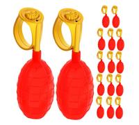 Vaguelly 16pcs Water Spray Ring Prank for April Fools Day Reusable Plastic Squirting Rings for Adults Compact Summer Cooling Party Props for Outdoor Fun and Practical Jokes