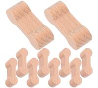 Vaguelly 16pcs Wooden Track Accessories Wooden Train Track Adapters Wood Train Track Accessories Dog Train Track Adapter Trains Child Toy The Train