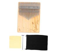 Vaguelly 17-key Thumb Piano Portable Wooden Kalimba for Beginners Finger Instrument Butterfly Pattern Boys and Girls and Music Enthusiasts