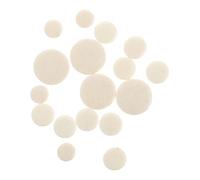 Vaguelly 17pcs Clarinet Key Pads Replacement Durable Sound Hole Gaskets for Clarinets Easy to Use and Install for Musicians Seeking Quality Cushions White Light Yellow