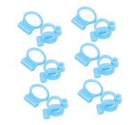 Vaguelly 18 Pcs Non-Slip Silicone Learning Chopsticks Rings for Kids Training Accessories Blue Rings for Beginners and Children