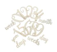 Vaguelly 19pcs Cards Newborn Photography Props for Growth Tracking Cute Wood Signs for Capturing Precious Moments for Families