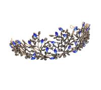 Vaguelly 1Pc Baroque Style Bride Crown Delicate Rhinestone Headpiece for Weddings Parties and Festivals Lightweight Bridal Hair Decor for Women and Bridesmaids