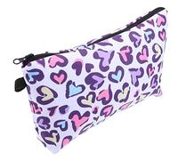 Vaguelly 1Pc Leopard Print Makeup Storage Bag Multifunctional Toiletry Pouch for Travel Convenient Zipper Design for Cosmetics and Personal Items for Women