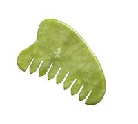 Vaguelly 1pc Traditional Chinese Jade Comb Back Body Massager Scalp Massager Acupuncture Tool Safe Easy to Use Random Color