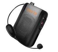 Vaguelly 1Pc Wireless Voice Amplifier with Uhf Microphone Portable Speaker for Teachers Guides Meetings and Training Easy Waist Hung Design Noise Reduction and Music Playback