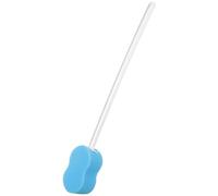 Vaguelly 1pcs Long Handled Bath Sponge Back Scrubber Exfoliate Without Being Too Rough Comfortable Texture Blue Sponge Pp for Shower Body Cleaning