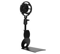 Vaguelly 1set Abs Microphone Holder Clamp Heavy-duty Table Mic Stand for Streaming Recording Ergonomic Design Sturdy Clip Base for Desks Workstations Compatible Various Microphones