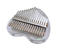 Vaguelly 1set Beginner Kalimba Thumb Piano Key Acrylic Finger Instrument Storage Bag Cleaning Cloth for All Ages Unique Design for Easy Playing