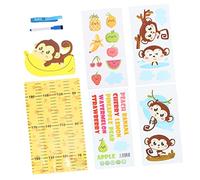Vaguelly 1set Boy Girl Growth Height Chart Wall Measuring Ruler Removable Stickers for Nursery Bedroom Decor Lightweight and Portable Height Measurement Tool for Tracking Boy Girl Growth