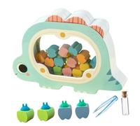 Vaguelly 1set Boy Girl Wooden Teeth Keepsake Box Creative Dragon Design for First Tooth Natural Material Newborns and Boy Girl