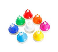 Vaguelly 1set Colorful Note Metal Hand Bells for Boy Girl Educational Music Instruments for Classroom Daycare and Therapy Promotes Cognitive Development and Brain Growth