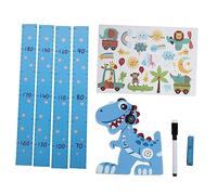 Vaguelly 1set Dinosaur Growth Chart Ruler Wall Decal Removable Height Sticker for Boys Girls Room Decor Fun Educational Wall Art for Boy Girl Fine Picture Quality
