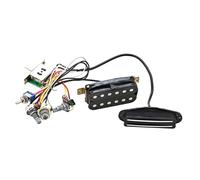 Vaguelly 1set Electric Guitar Pickup Control Plate Dual-track Wiring Pre-assembled Components for Quick Installation Guitar Parts for Beginners and Professionals