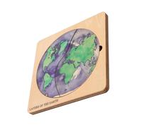 Vaguelly 1Set Globe Puzzle for Educational Earth Structure Jigsaw Enhance Geography Understanding Spatial Imagination Safe Easy Assembly Fun Learning Activity for Individual