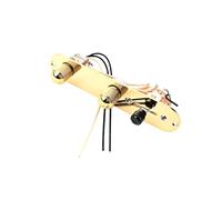 Vaguelly 1set Guitar Control Plate Replacement Knobs Wiring for Electric Guitars Easy to Install Made of Metal Material