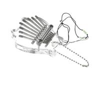 Vaguelly 1set Keys Mini Kalimba Finger Piano Portable Transparent Thumb Piano Sound for Music and Beginners Unique Design for Creative Play
