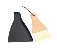 Vaguelly 1set Mini Dust Pan and Broom Set Compact Cleaning Tool for Portable Desktop Dustpan and Brush Kit Essential Household Accessory