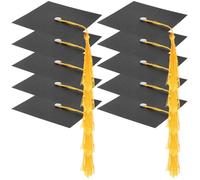 Vaguelly 1set Mini Graduation Cap Cake Toppers Elegant Dessert Ornaments for Cupcakes and Wine Bottles for Graduation Party Decorations and Sweet Treats 30pcs