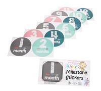 Vaguelly 1set Monthly Stickers Newborn Photo Props Easy to Use Dirt Resistant for Documenting Growth