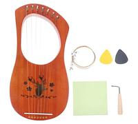 Vaguelly 1set String Lyre Harp Musical Instrument Portable Wooden String Instrument for Beginners Beautiful Tone for Friends and Boys and Girls Delicate Design for