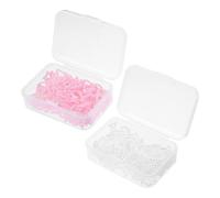 Vaguelly 2 Boxes French Style Pearl Nail Charms for Women Cute Nail Art Decorations with Bows Hearts Stars Moon Manicure Gems for DIY Home Use