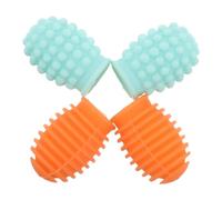 Vaguelly 2 Pairs Drumstick Dampeners Silicone Drumstick Tips Mute For Silencing Drumming Practice Clacking Sound From Sticks On Solid Surfaces